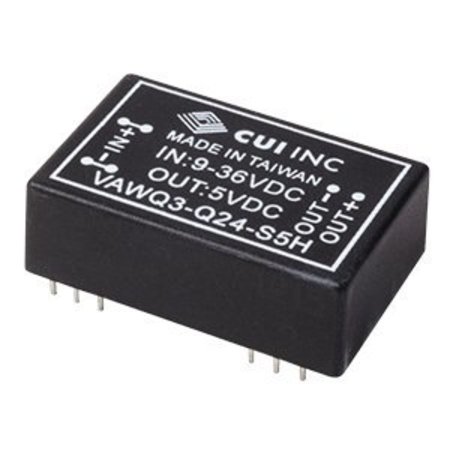 CUI INC Isolated Dc/Dc Converters Dc-Dc Isolated, 3 W, 18~72 Vdc Input, 12 Vdc, 125 Ma, Dual Output, Dip, 3 VAWQ3-Q48-D12H